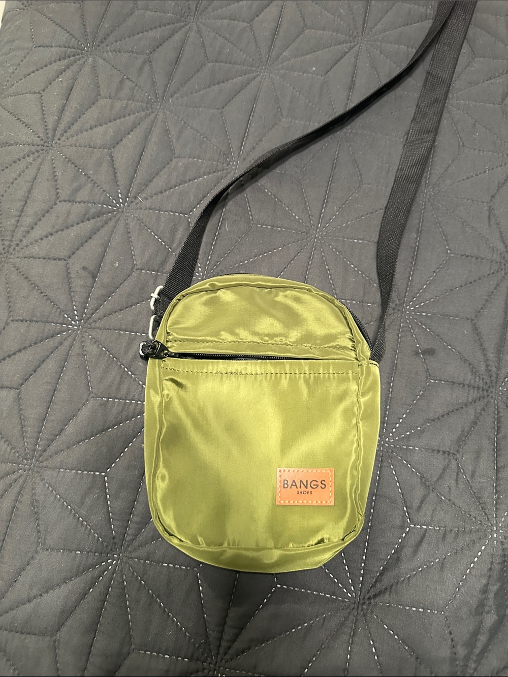 Bangs Olive Green Crossbody Belt Bag for Men